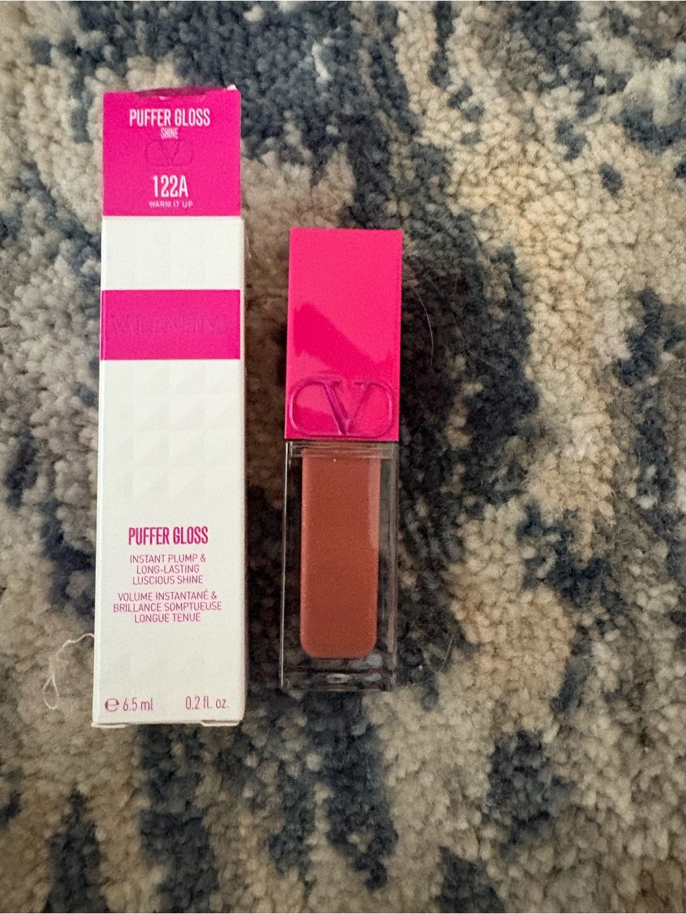 Valentino Puffer Gloss Shine Lip Gloss 122A Warm It Up